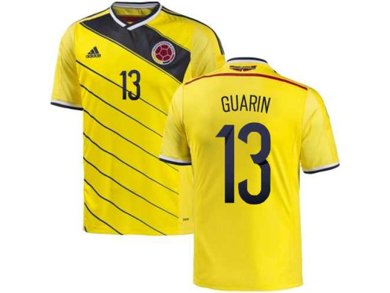 mooi zo woonadres omverwerping Colombia #13 Fredy Guarin 2014 World Cup Yellow Jersey - YELLOW