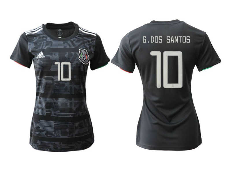 women's mexico soccer jersey black