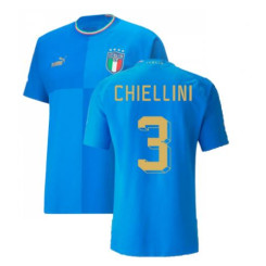 CHIELLINI 3 Italy Blue 2022 Qatar World Cup Home replica Soccer Jersey 