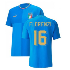 FLORENZI 16 Italy Blue 2022 Qatar World Cup Home replica Soccer Jersey 