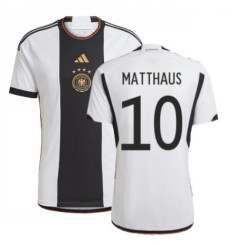 Germany National Soccer 10 MATTHAUS 2022 World Cup White And Black Home Authentic Jersey
