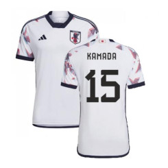 Japan National Soccer 15 KAMADA 2022 World Cup White Away Replica Jersey.jpg