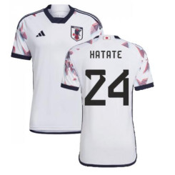 Japan National Soccer 24 HATATE 2022 World Cup White Away Authentic Jersey.jpg