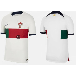Portugal National Soccer 2022 World Cup White Away Authentic Jersey