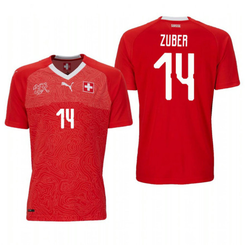 Switzerland National Soccer 2018 World Cup Red #14 Steven ...